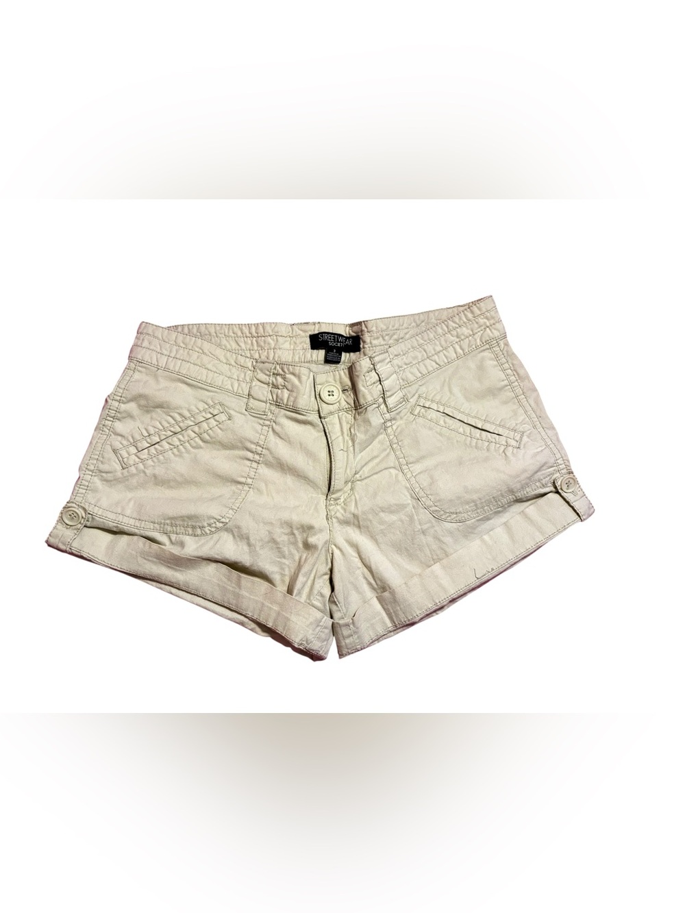 Streetwear Society Cream Women’s Casual Shorts